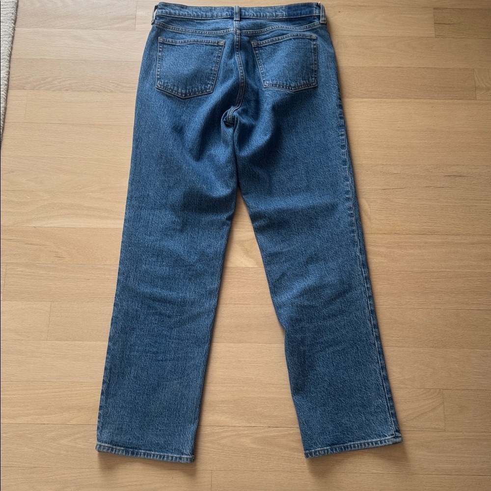 Abercrombie & Fitch The 90’s Straight Mid Rise Light Blue Denim Jeans 29 R - Picture 5 of 6